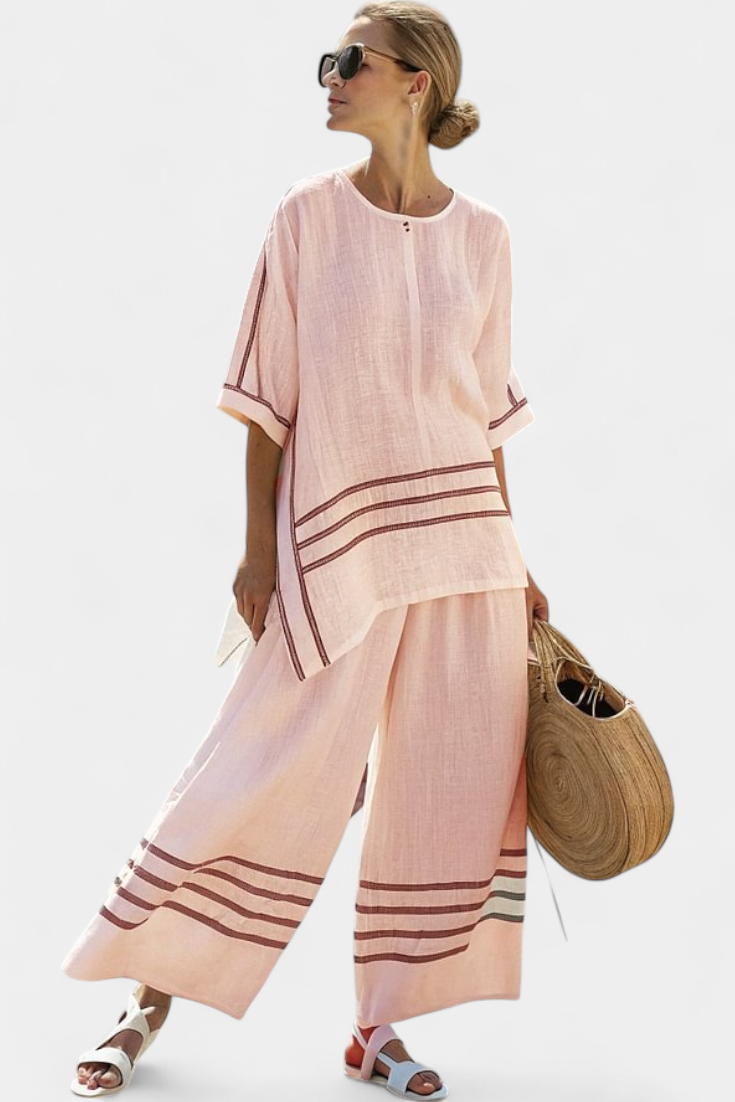 Wynne | Minimalist Stripe Linen Set