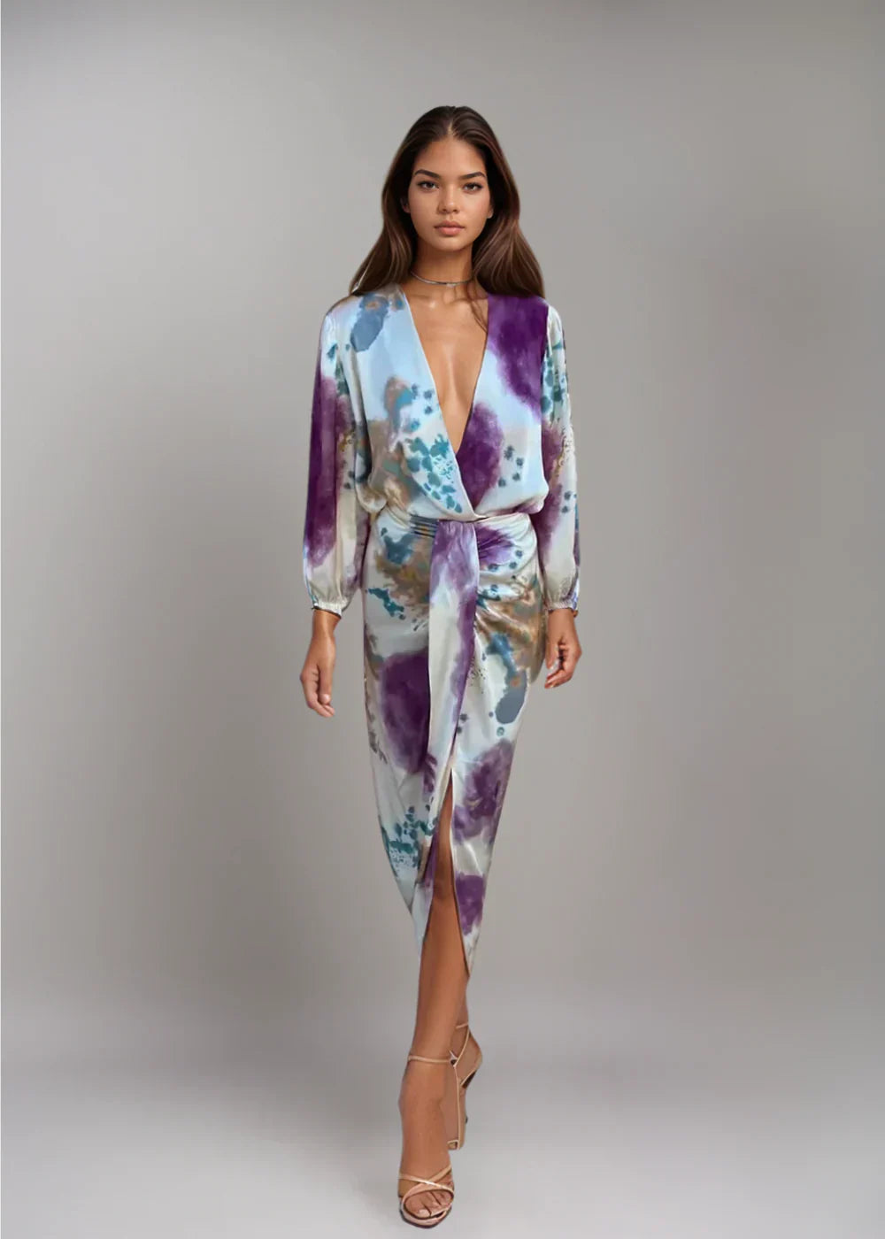 Orielle - Elegant Tie Dye Dress
