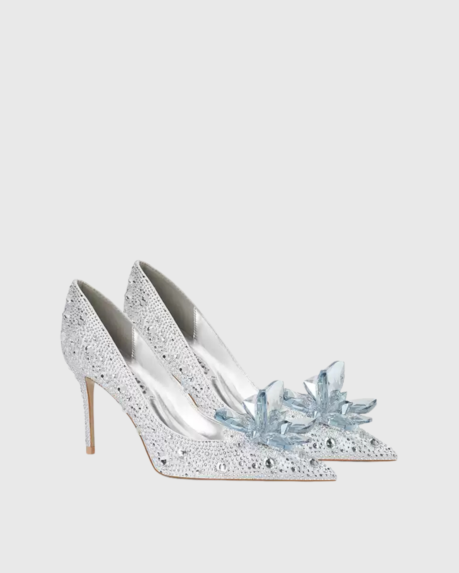 Cinderella's Silver Crystal Heels