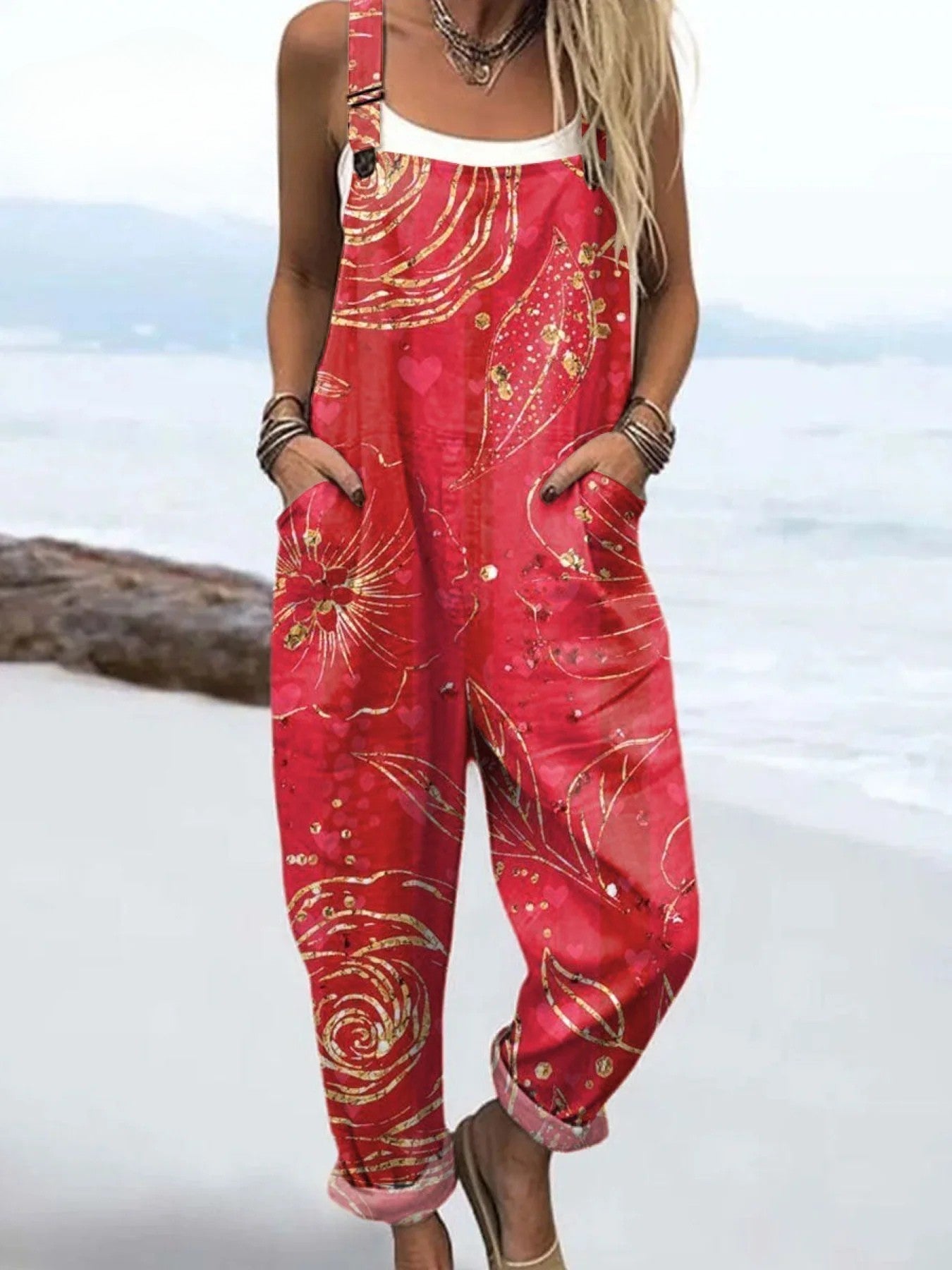 Wildflower Drift Jumpsuit Beach